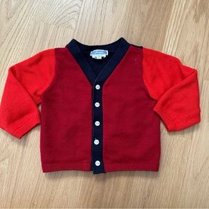 Jacadi color block cardigan